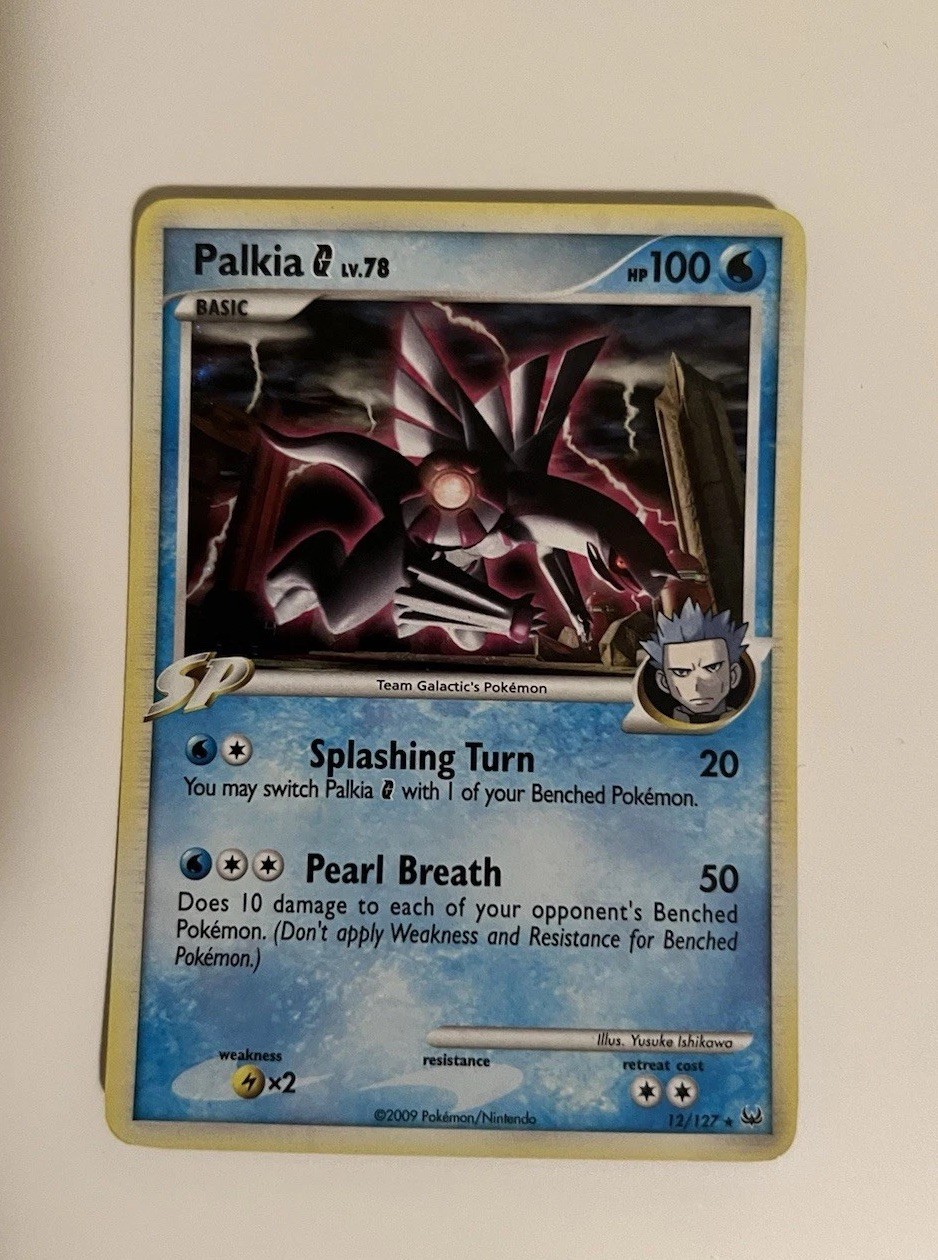 Pokémon Platinum Base Palkia G Holo 12/127 MP