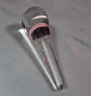 Vintage Purple Heart Shaped Mid-Century Art Glass Perfume Bottle and Stopper — photo 10