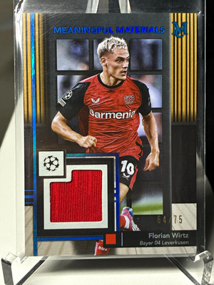 Topps Museum 2024-25 Florian Wirtz Leverkusen Meaningful Materials MMSR-FW /75