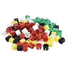 Clothes Hanger Marker Blank Fit 3.5mm Rod for Coding 5 Color 200pcs