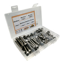 80PCS M6 Nuts & Bolts Steel Set 6mm x 10mm 20mm 30mm 40mm Hexagon Socket Bolts