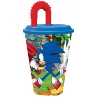 Sonic The Hedgehog Speedy Trinkbecher Mit Strohhalm 430 Ml