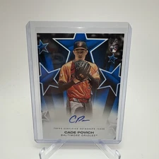 Cade Povich RC (P) 2025 Topps Series 1 "Blue Stars Auto" 75/150 #BSA-CP 🔥