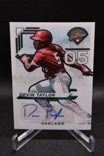 Devin Taylor Auto 2025 Panini Prospect Edition Silver Prizm Oakland Athletics