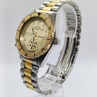 VTG SEIKO AVENUE 8M26-600A Alarm Chronograph Qz Two Tone Mens Watch For Parts