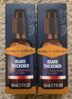 (2) King C. Gillette Beard Thickener - 1.7 oz - Brand New 