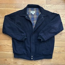 Vintage 90s Ll Bean 100% Wool Harrington Bomb...