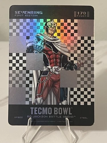 Bo Jackson Battle Arena Tecmo SEVENRING Tom Brady Big-Pixel Steel Battlefoil