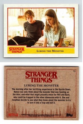 Luring The Monster #72 Stranger Things 2018 Topps Trading Card