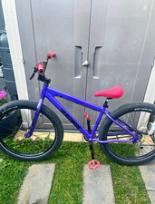 SE BMX Bike 27.5in Fat Tyres MT-200 Brakes Large Aluminium Purple Red