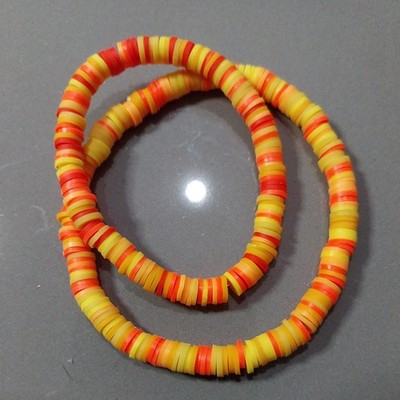 Handgefertigtes Ton Perlen Armband Mehrfarbig Mutter und Tochter Set - KOSTENLOSER VERSAND