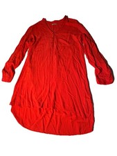 Ladies shirt dress Target s 14 lightweight Roll Up Tab on sleeves /1 pocket #210