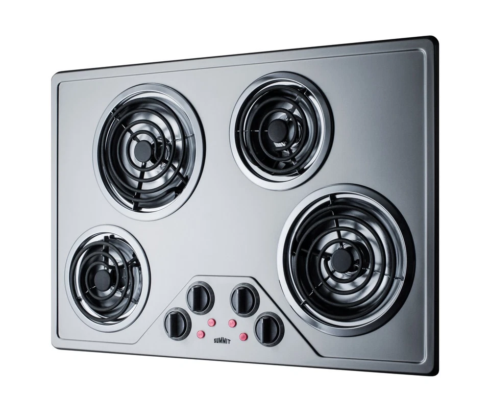 Estufa eléctrica incorporada Summit CR430SS de acero inoxidable 30" W compatible con Ada Foto 4 de 4