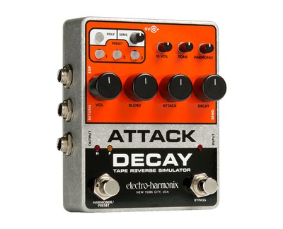 Electro-Harmonix Attack Decay Tape Reverse Simulator Pedal - Open Box