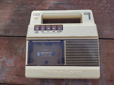 1988 Nasta TAKE-A-LONG Portable Cassette Player Recorder Tape Boom Box No Bottom