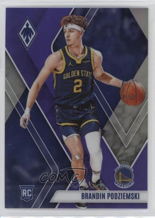 2023-24 Panini Phoenix Rookies Purple 88/150 Brandin Podziemski #295 0dz3