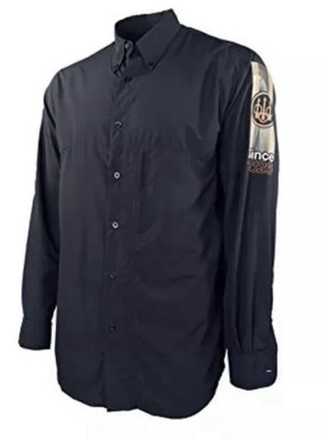 Beretta Men s Buzzi Shooting Shirt Long Sleeve Polyester Blue Navy Size XL