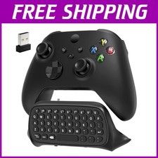 Wireless Chatpad Keyboard for Xbox Controller, Black