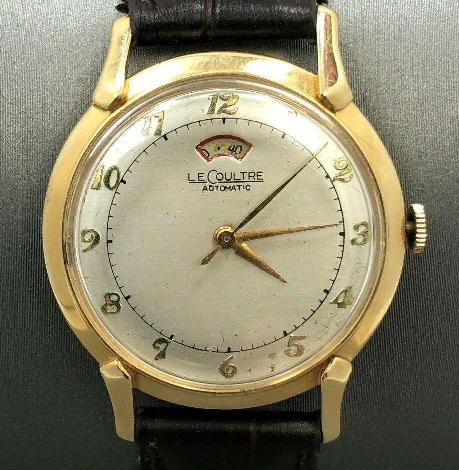 VINTAGE LECOULTRE AUTOMATIC POWER RESERVE 14 K SOLID GOLD WATCH