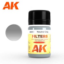 AK Interactive AK4161 Weathering Neutral Gray Filter Enamel 35ml - US