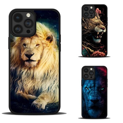 For iPhone XS XR 6 7 8 Plus SE 2nd 3rd wallpaper beautiful Lion Shockproof Cover
