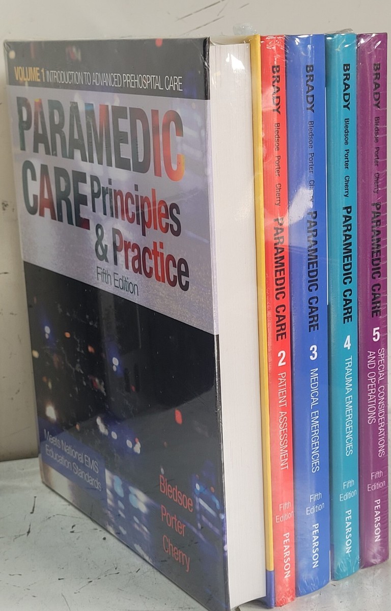 「全新品未使用・バラ売り可」医学教科書・参考書7冊セット Paramedic Care : Principles and Practice, Volumes 1-5 Hardcover