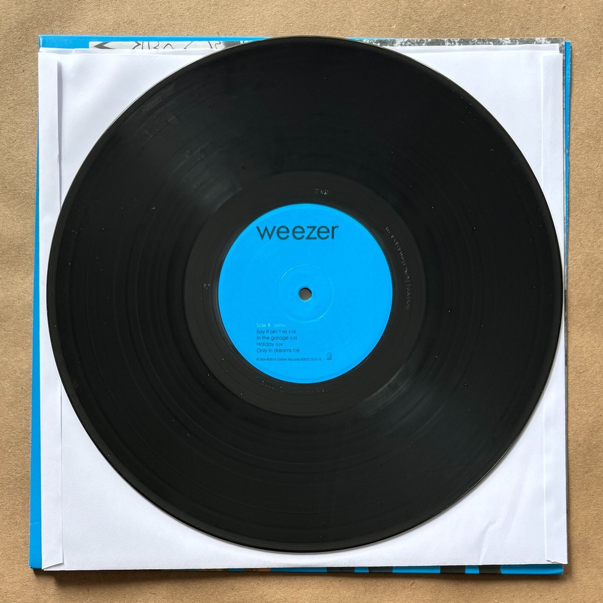 Weezer Blue Album Signed Black Vinyl Record LP Autograph Rivers