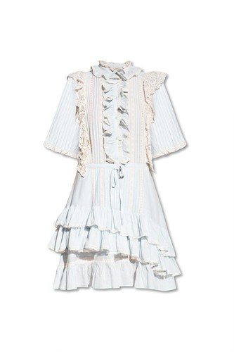 Neu mit Etikett $ 548 Zadig & Voltaire Ranky Raffle Spitzenborte Kleid Gletscher Größe S, M - Bild 8 von 8