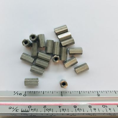 (PKG of 20) Standoff, 3/16'' Hex, F-F, 4-40, 3/8'' Length, SS, RAF 2055-440-SS