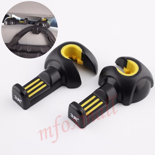 2PC Universal Car Seat Hook Headrest Holder InteriorPortable Hanger Accessories