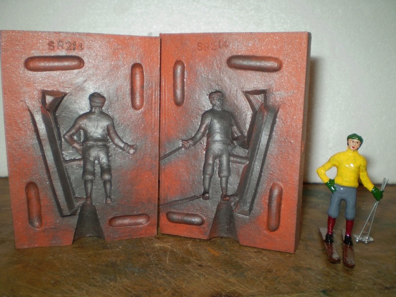 Rubber Lead Figure Mold and Figure IV