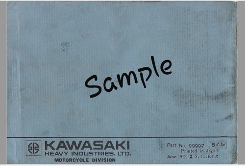 Kawasaki F6 125 F7 175 Owners Manual - Picture 6 of 6