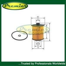 Filtro olio Premier adatto a Volvo V40 XC60 XC90 V60 S60 V90 + altri modelli