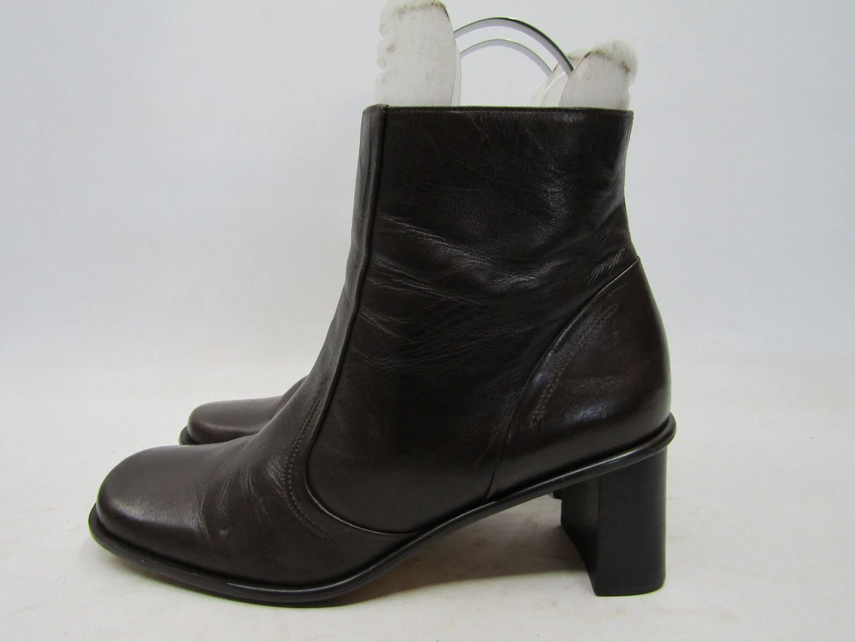 Vintage Etienne Aigner Black Chukka Boots women 7.5 leather casual goth Y2K Vintage 90s Y2K CIAO BELLA Womens 7.5 Leather Knee High  main image 3