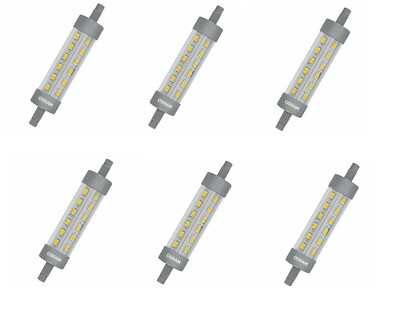6x OSRAM LED Star R7S 60W Ersatz Halogenstab 118mm EEK:G (Spektrum A-G)