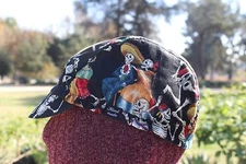 Cycling cap fiesta de muertos one size 100% COTTON   handmade new