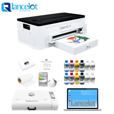 Lancelot A3 Size White Ink Circulation  Easy Operation DTF Printer L1800 Bundle 