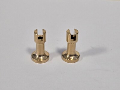 Ship Model Fittings Parts 2 Brass Display Pedestal Bases 26mm x 15mm
