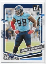 2023 Donruss #286 Jeffery Simmons - Tennessee Titans