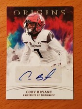 2022 Chronicles Draft Origins Rookie Auto Coby Bryant Cincinnati Seahawks A