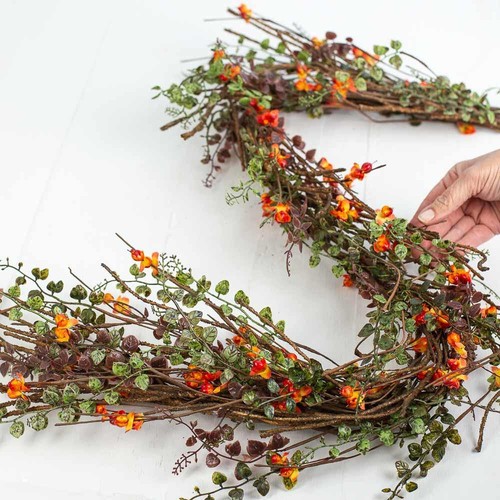 62" Factory Direct Craft Artificial Woodland Bittersweet and Twig Garland - Picture 2 of 4