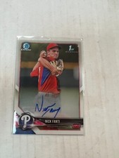 Nick Fanti 2018 Bowman Chrome 1st Bowman Auto Base #CPA-NF NrMt