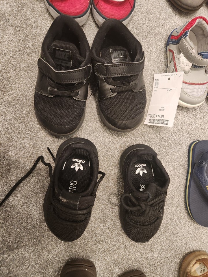 Boys Infant Toddler Designer .Shoes Trainers Lot Size 2 to 5 Job Lot x