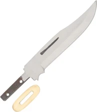 Knifemaking Fixed Knife 8.37" Stainless Clip Point Blade Includes Brass Guard