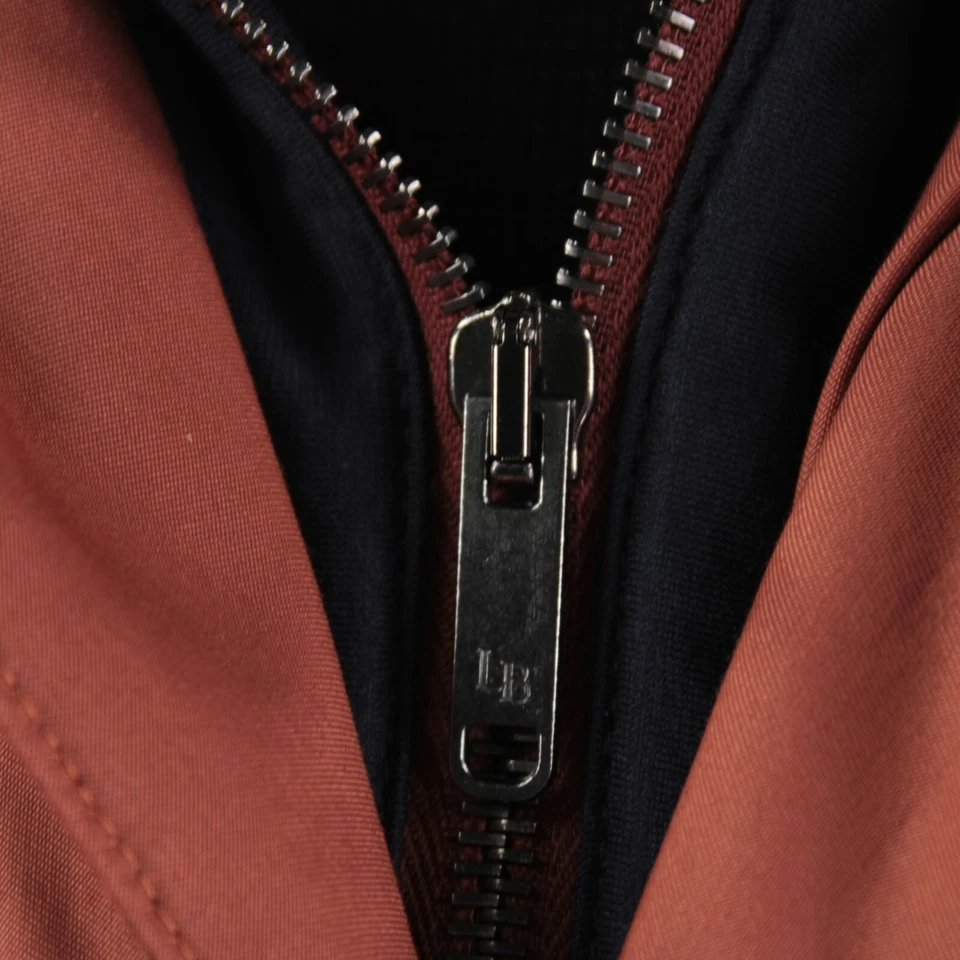 Chaleco con Capucha Luciano Barbera Nuevo con Etiquetas Mezcla de Algodón Talla 52 (L EE. UU.) en Naranja y Azul Foto 3 de 4