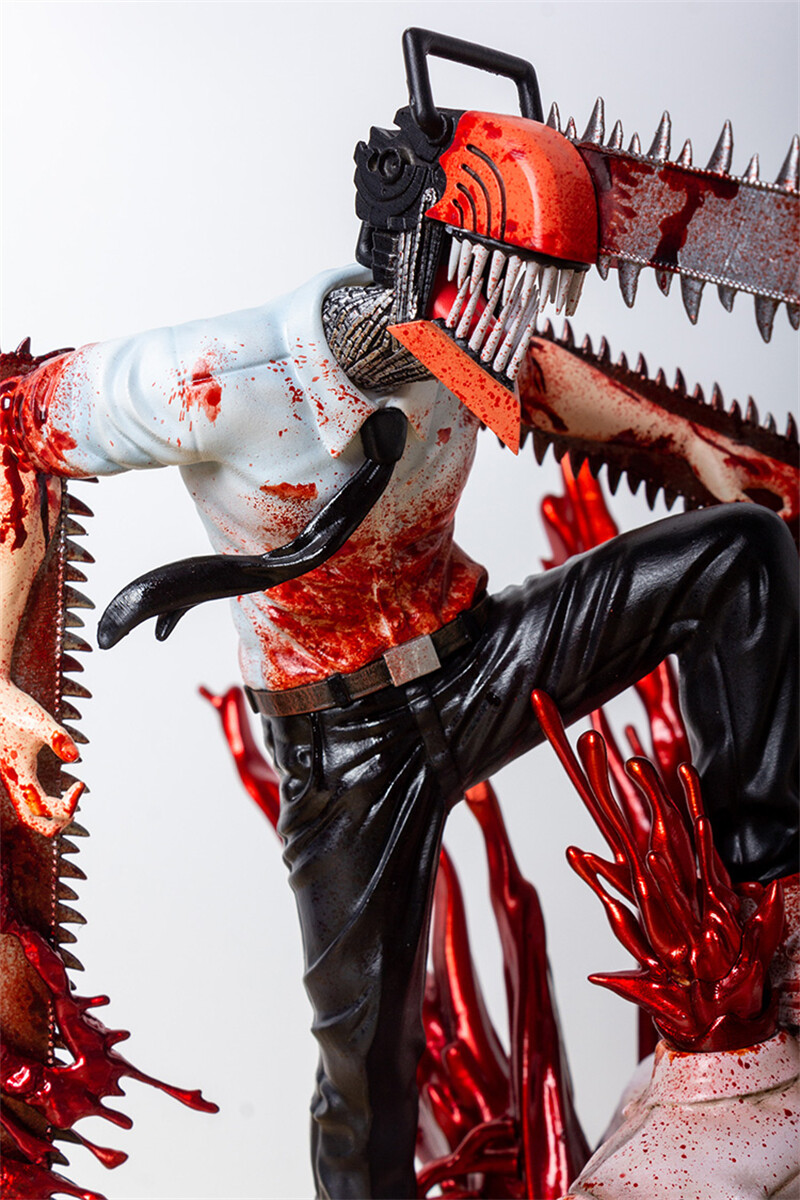 Estatua Action Figure Anime Chainsaw Man - Estatua Denji PVC 28cm Pronta entrega