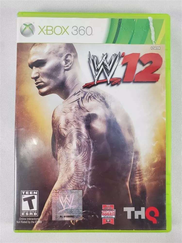WWE W12 Xbox 360 Video Game THQ Games Wrestling