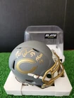 BRIAN URLACHER "HOF 18" SIGNED CHICAGO BEARS SLATE SPEED MINI HELMET BECKETT COA