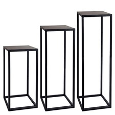 1x Porta Piante Design RETTANGOLARE Interno ed Esterno Tavolino Metallo