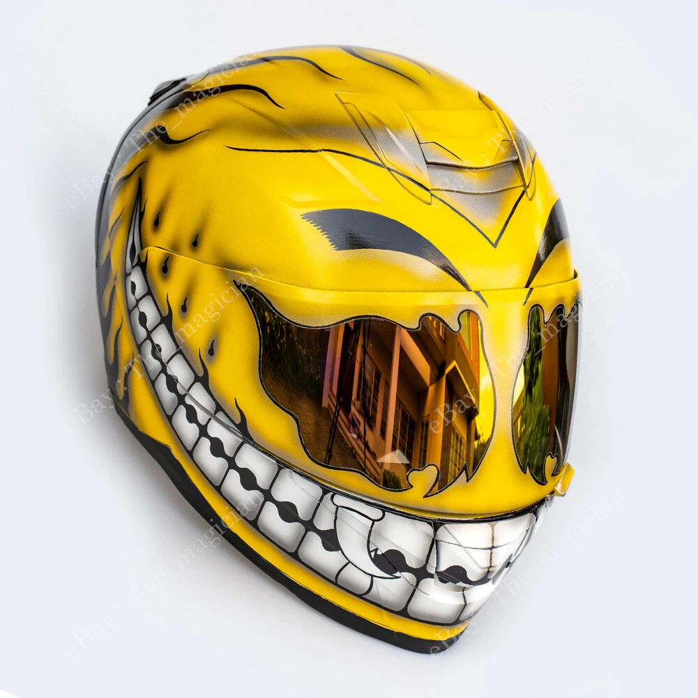 Full Face Custom Motorcycle Helmet DOT Racing Riding Ride Rider Smiley CH02